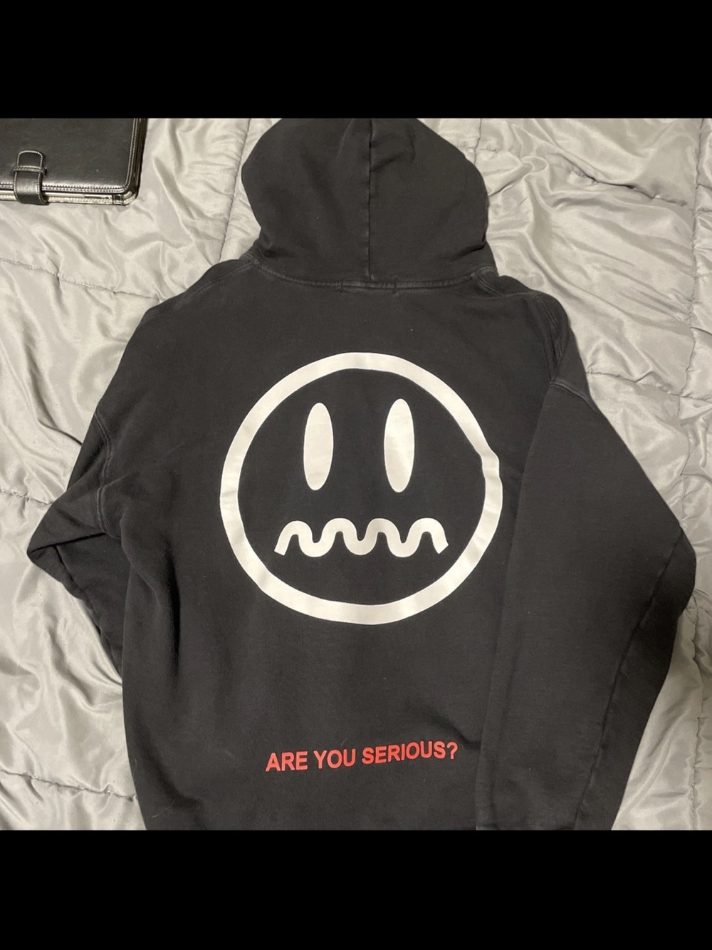Beaser I’m Woodman Hoodie with ‘Are You Serious?' Text Graphic Hoodie